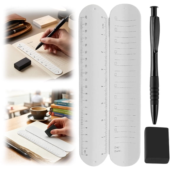 Vivcore Erasable Wrist Notepad Silicone Wearable Memo Band Reusable Daily Planner Bracelet with Pen Eraser for Nurses Students Z