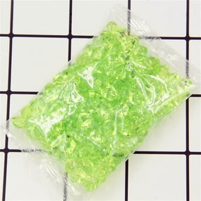 Vivcore Fake Ice Cubes Vase Filler Acrylic Ice Rock Crystals for Centerpieces Wedding Decor Green 200 Pcs