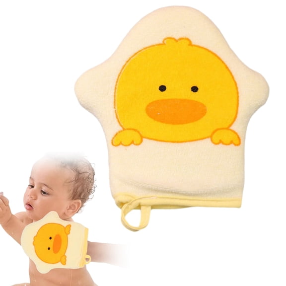 Vivcore Kids Loofah Baby Bath Sponge Toddler Washcloth Body Scrubber Exfoliating Shower Glove 1 Pack Style A