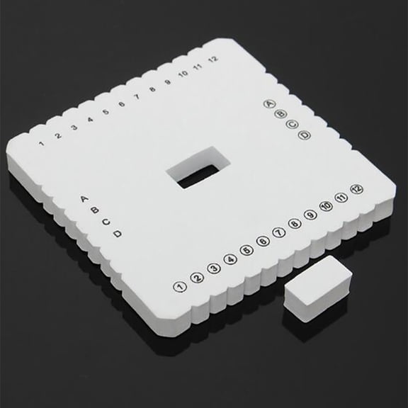 Vivcore Kumihimo Disk Braiding Plate 2Pcs White EVA Macrame Board Braiding Disc for DIY Jewelry Making Friendship Bracelet Loom Kit