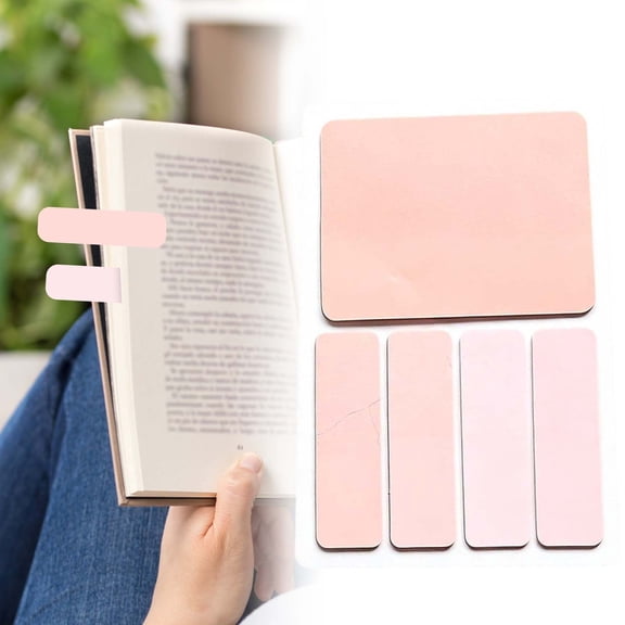 Vivcore Lotus Pink Transparent Sticky Notes Book Tabs Annotation Tabs Page Markers Office Students