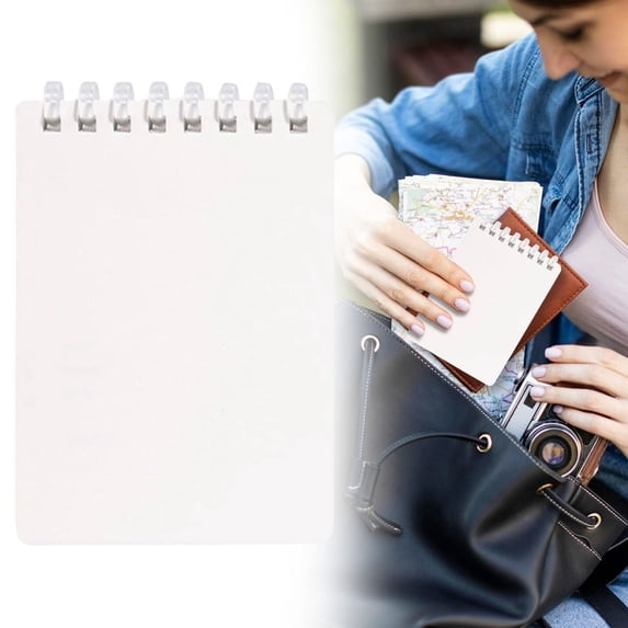 Vivcore Pocket Notebooks Small Portable Lined Notepads Hardcover Daily Planner Memo Tiny Pocket Journal Notebook For Daily Planning Travel Writing Journal White