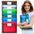 thumbnail image 1 of Vivcore Receipt Organizer, Expanding Plastic File Envelopes with Snap Closure, Clear Large Capacity Document Holder for A4 Letters, Assorted Selections, 4 Pack, 1 of 10