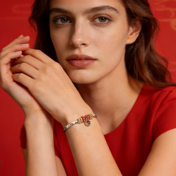 Vivcore Red String Bracelet for Women Buddha Charm Chinese Zodiac Jewelry Handmade Protection Ankle Rope Dog Pig Amitabha Gift