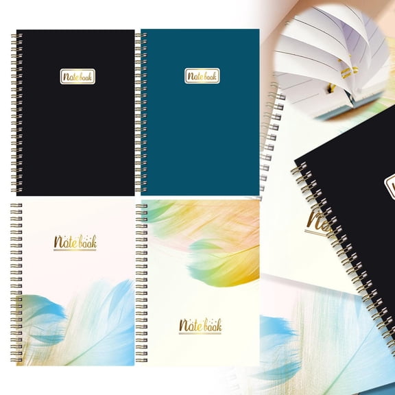 Vivcore Spiral Notebook, A5 Size 8.5x6 Inch, 160 Pages 100GSM Thick Paper College Ruled, HardCover Journal for Work Writing and Note Taking, Twin-Wire Bound, 1 Pack
