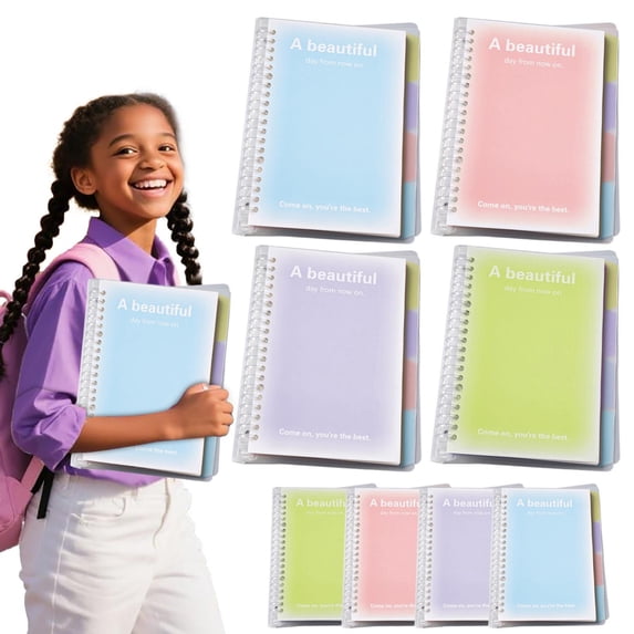 Vivcore Spiral Notebook A5 Thick Plastic Hardcover 7mm College Ruled Blue 60 Sheets 120 Pages Journal for Note Taking Office Work Business Travel Blue 1 Pack