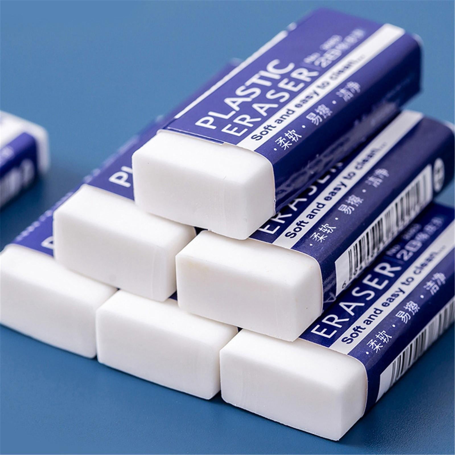 Eraser Tips Texture Vivcore White Pencil Erasers, 2B Soft Rubber Texture for Smooth Smudge ...