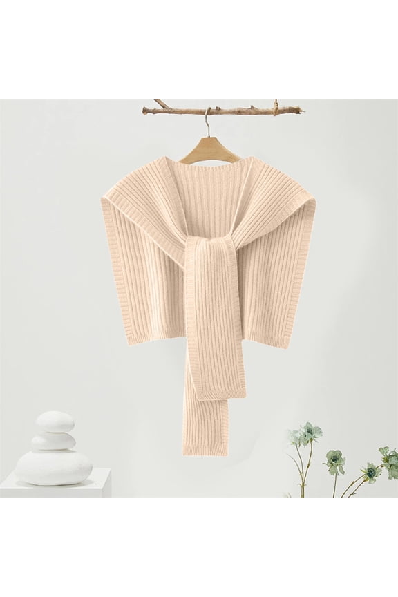 Womens Shawl Wrap Poncho Cape Open Front Cardigan Knit Pashmina Scarf for Fall Winter Cozy Layering Essential for Casual Daily Wear