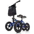 thumbnail image 1 of Vive Mobility All-Terrain Knee Scooter Walker for Adults – Steerable Crutch Alternative with Wheels for Foot, Ankle & Leg Injuries, Surgery Recovery, Basket Included, Blue, 1 of 10