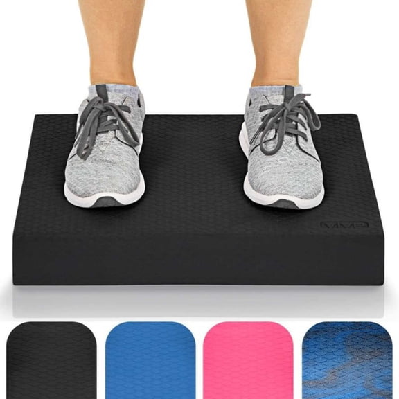 Vive Balance Pad – Large Foam Stability Trainer for Physical Therapy, Yoga, Rehab, Strength & Ankle Exercises – Cushion for Adults & Kids, Black