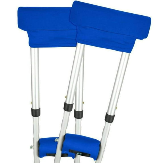Vive Crutch Pads, Universal Underarm & Hand Grips Covers, Unisex
