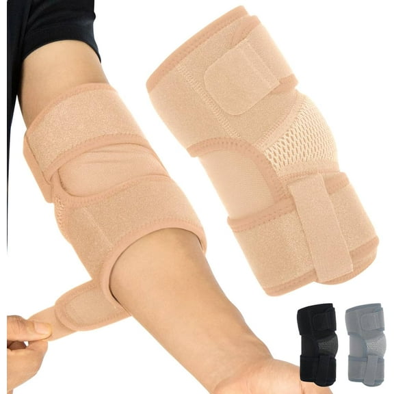 Vive Elbow Brace with Adjustable Compression and Breathable Fabric - Tennis Compression Sleeve, Tendonitis Support for Golfers