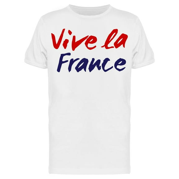 Vive La France French Colors T-Shirt Men -Image by Shutterstock, Male Large