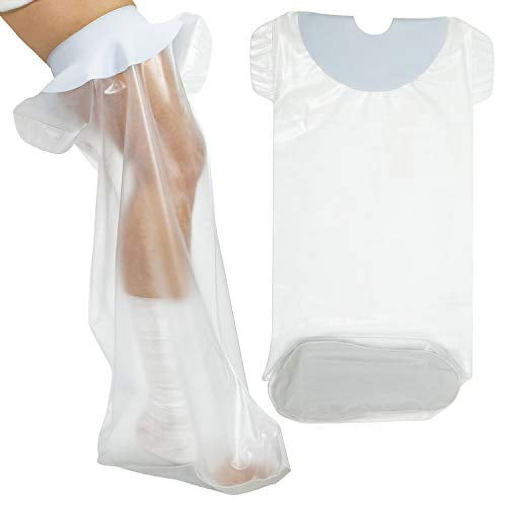 Vive Leg Cast Cover for Shower Waterproof, Patented Seal Adult