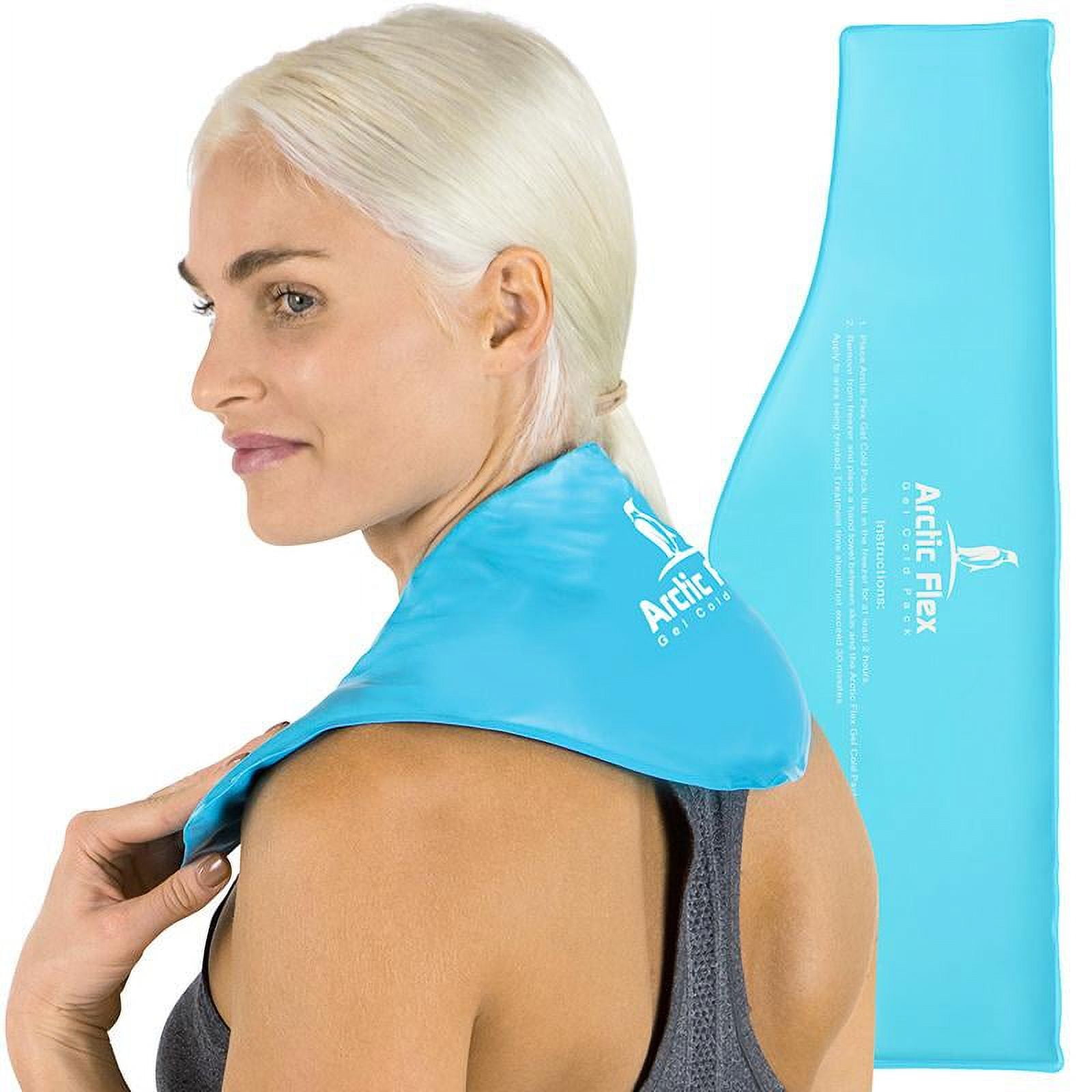Vive Neck Ice Pack Wrap, Reusable Gel Ice Pack for Neck Shoulders, Cold