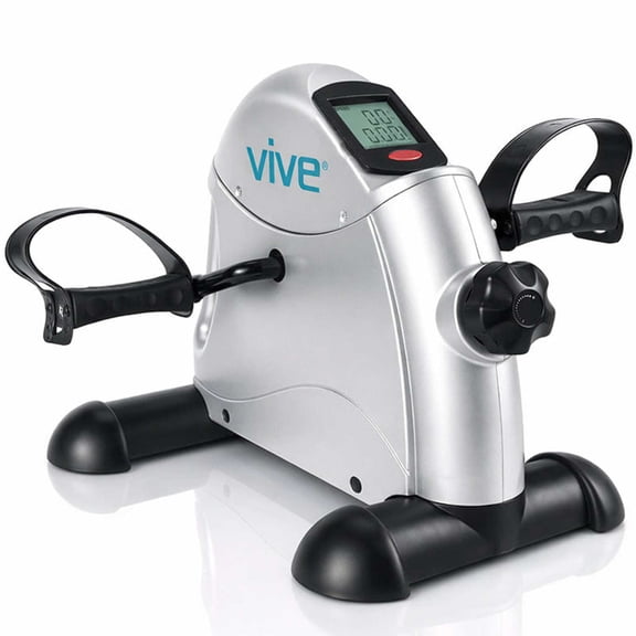 Vive Under Desk Bike Pedal Exerciser Portable Mini Cycle for Legs and Arms, Low-Impact Stationary Pedal Machine for Home or Office