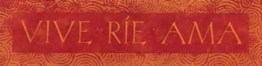 Vive Rie Ama Canvas Art - Stephanie Marrott (8 x 24)
