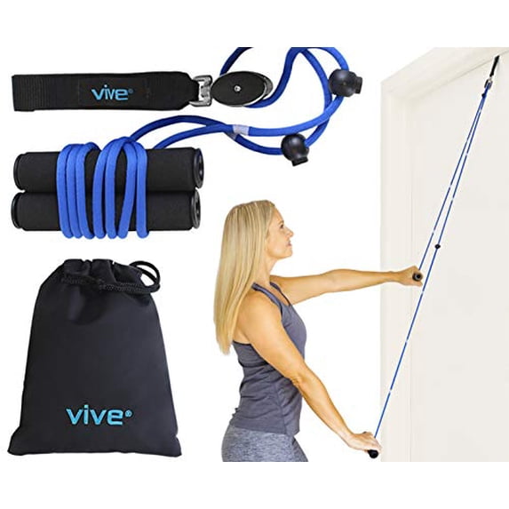 Vive Shoulder Pulley - Over Door Rehab Exerciser for Rotator Cuff Rehab - Arm Rehabilitation Exercise System for Frozen Shoulder Physical Therapy