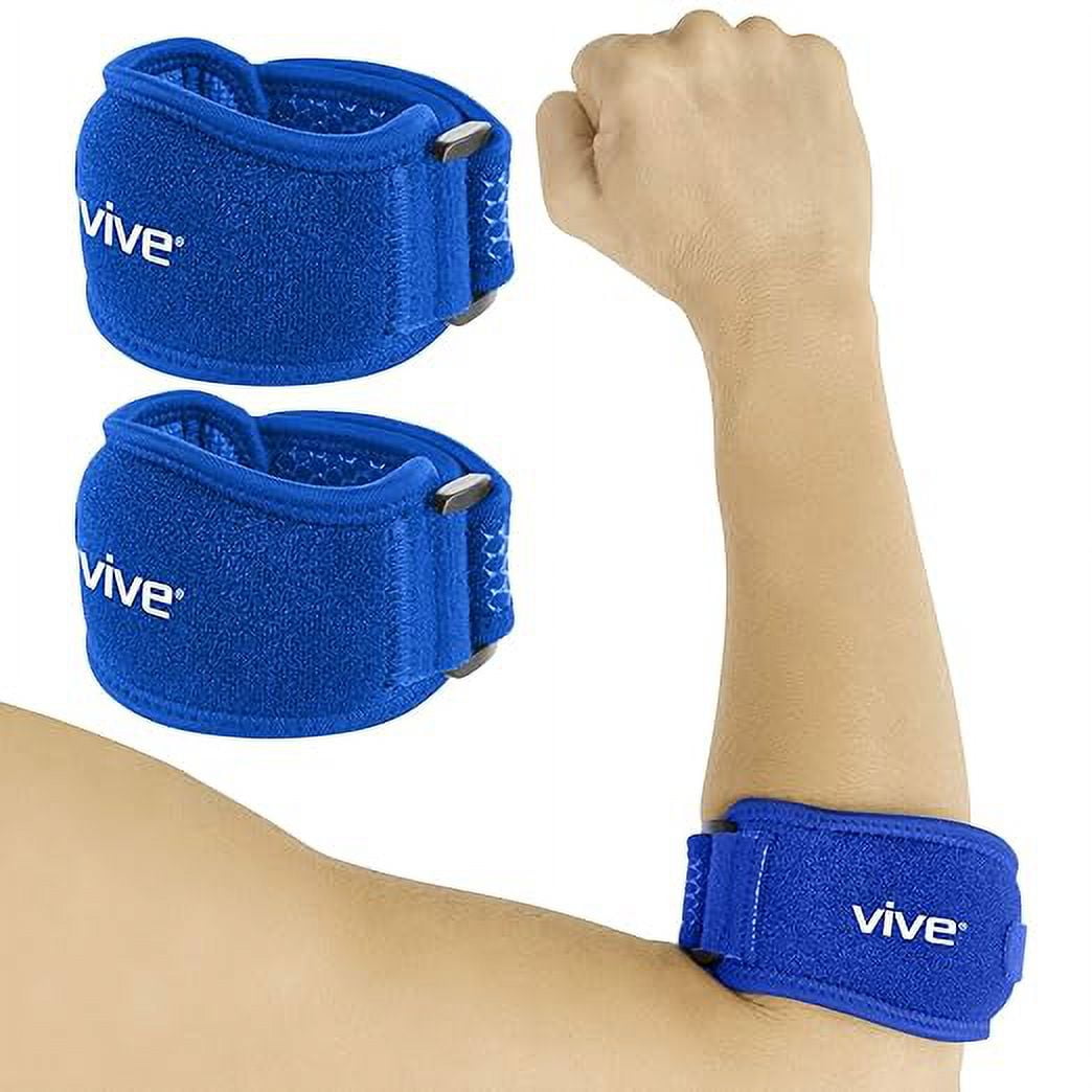 Vive Tennis Elbow Brace for Men & Women 2 Pack Tendonitis Elbow Brace