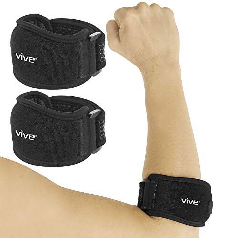 Vive Tennis Elbow Brace for Men & Women 2 Pack Tendonitis Elbow Brace