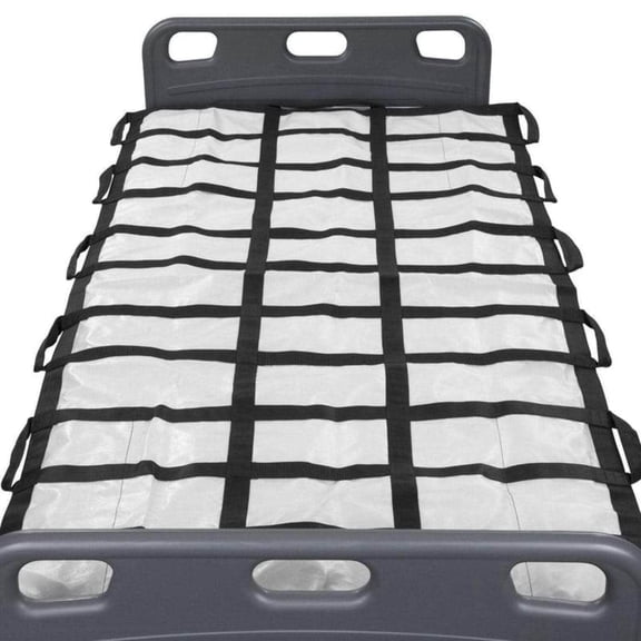 Vive Transfer Blanket with Handles 38.5” x 77” - Bed Positioning Pad, Straps - Reusable, Washable Patient Lifting Device Body Lift, Turning, Sliding Moving