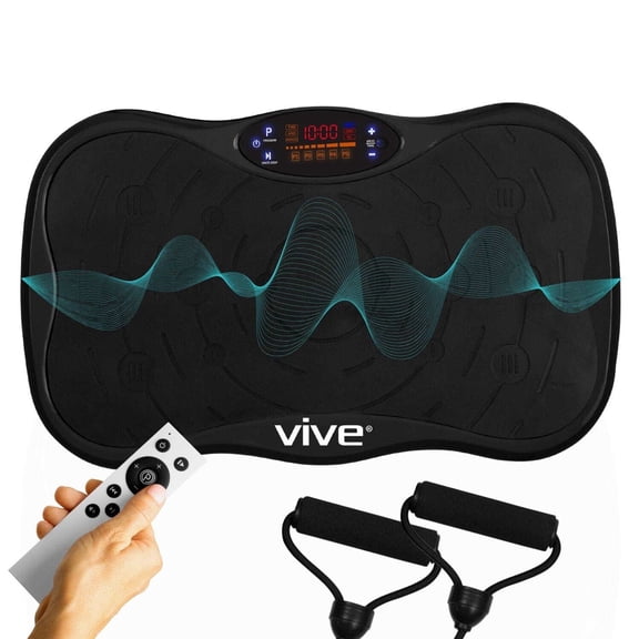 Vive Vibration Plate Exercise Machine for Weight Loss, Full-Body Workout Platform, Lymphatic Drainage
