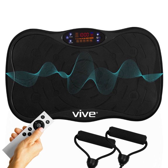 Vive Vibration Plate Exercise Machine for Weight Loss, Full-Body Workout Platform, Lymphatic Drainage