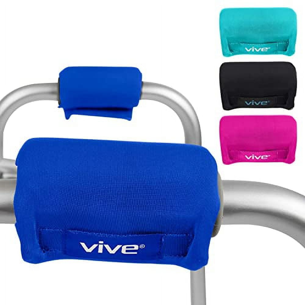 Vive Walker Grips Padded Hand Covers Soft Cushion Padding Medical for Folding Rolling