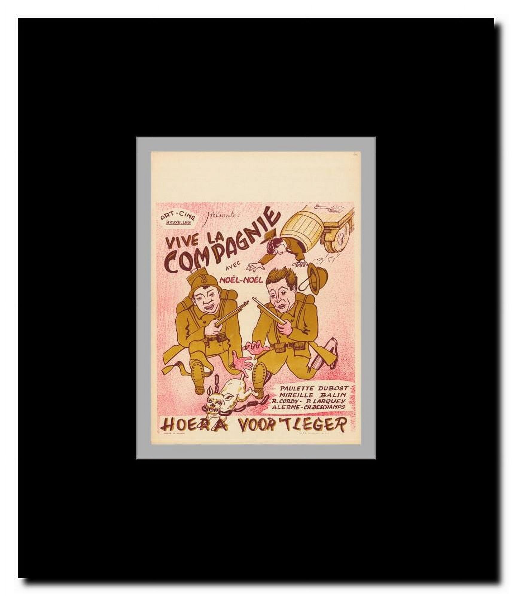 Vive la compagnie Framed Movie Poster
