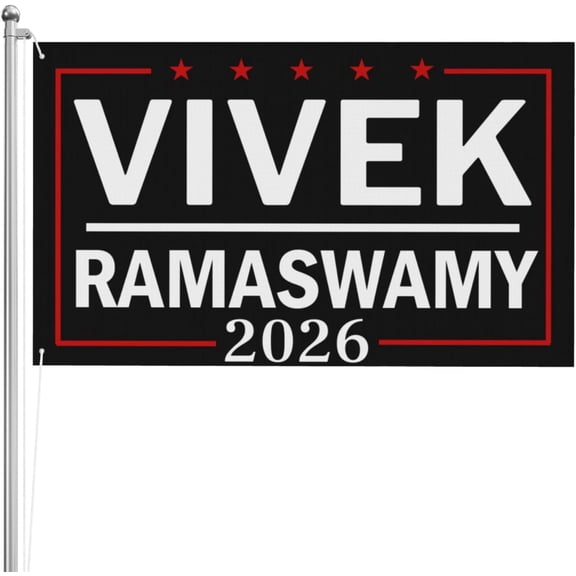 Vivek For Ohio Governor Vivek Ramaswamy Governor 2026 Flag 3x5 Ft Flags Double-Sided Flags High Definition Printing Weather Resistant Sports Festivals