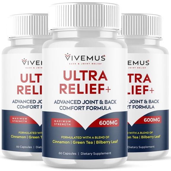 Vivemus Ultra Relief+ Pills Advanced Mobility Support Supplement 180 Capsules