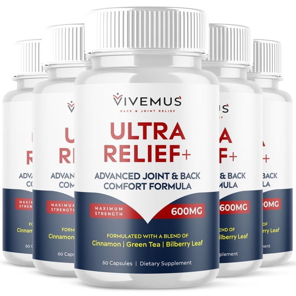 Vivemus Ultra Relief+ Pills Advanced Mobility Support Supplement 300 Capsules
