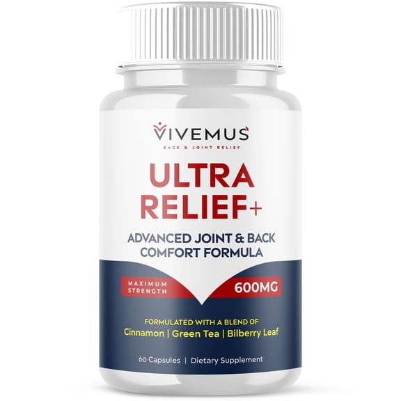 Vivemus Ultra Relief+ Pills Advanced Mobility Support Supplement 60 Capsules
