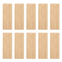 Viveous 10pcs Unfinished Blank Wooden Tags DIY Wood Craft Hanging Cutout Craft Making Supplies for DIY Projects