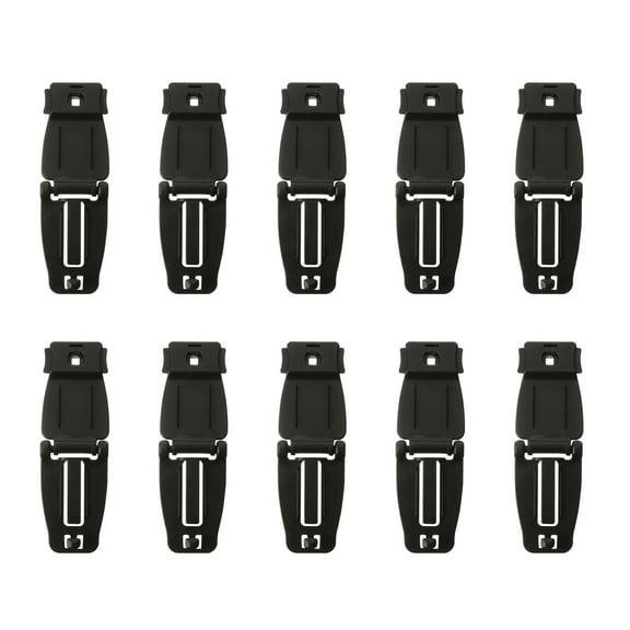 Viveous 10pcs Webbing Buckles Adjustable Sewing Strap Clips Snaps Connector for Nylon Webbing Strap Cover Fishing Backpack