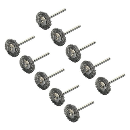 Viveous 10pcs Wire Set Steel Wheel Wire Wheels Pen Accessories for Rotary Tool