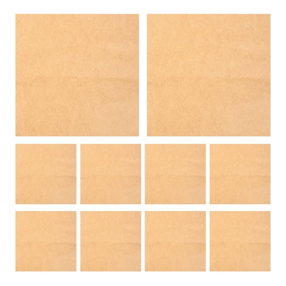Viveous 20-Pack Precut Brown Wax Paper Sheets for Crafts, Pottery, Baking, Oil Absorbent and Greaseproof Art Project Use