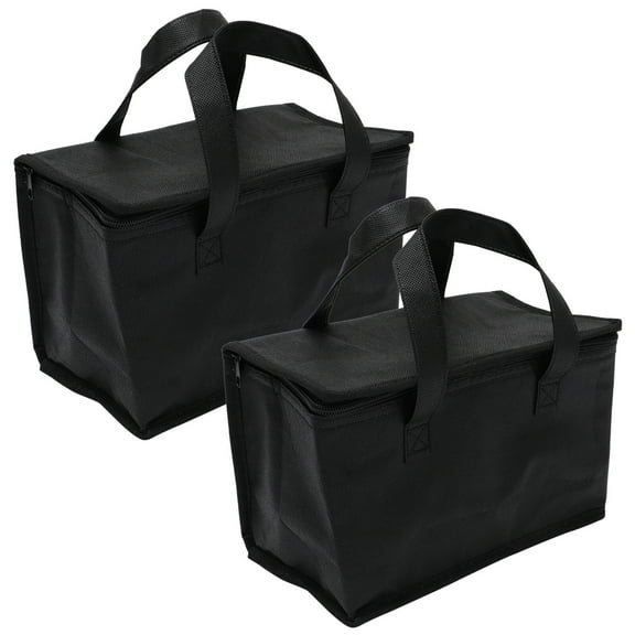 Viveous 2Pcs Delivery Bag Insulated Reusable Grocery Bag Premium Large Commercial Catering Bag for Transport
