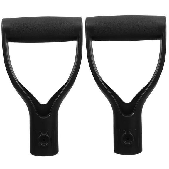 Viveous 2pcs Shovel D Grip Handle Shovels Spade Snow Shovel Replacement Handles Garden Accessories For Digging Raking Snow Removal Tools