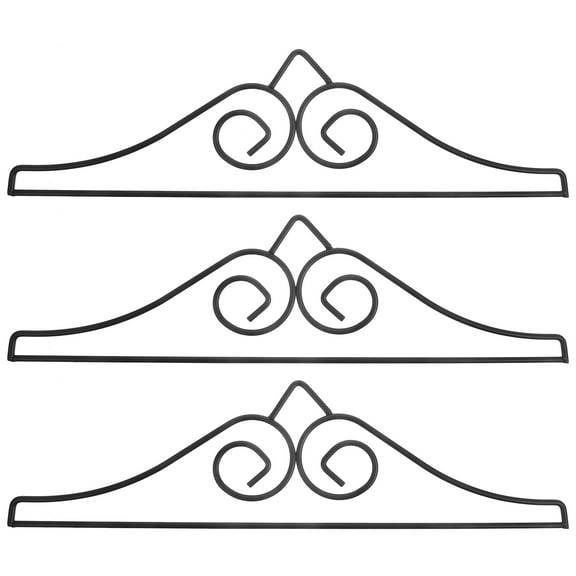 Viveous 4 Pcs Garden Flag Wall Hanger Iron Small Flag Hanger Garden Banner Holder Yard Flag Scroll Holder Banner Stand For Outside Garden Home Decor