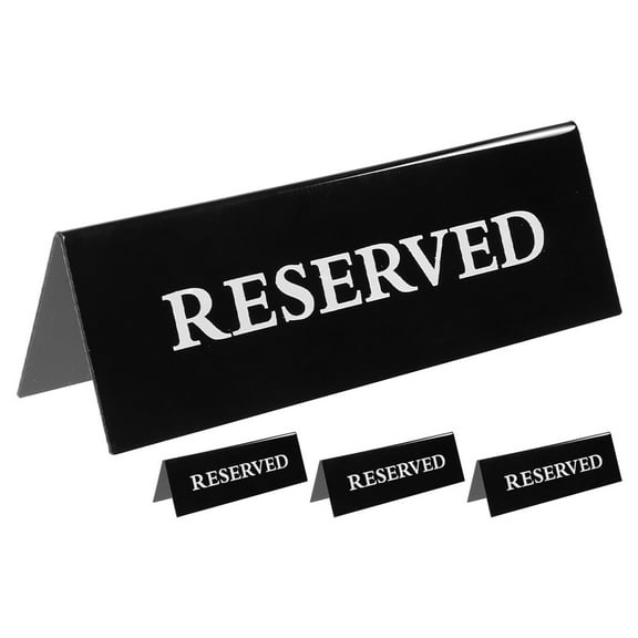 Viveous 4PCS Reserved Table Signs for Wedding Restaurant Reservation Sign Reserved Seat Signs Reserved Signs for Restaurant Events and Special Occasions