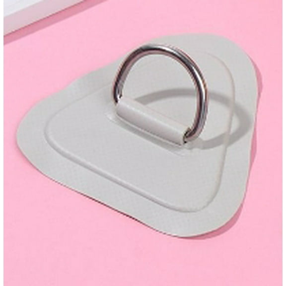 Viveous 4pcs D Ring Patches Stainless Steel Ring Pad Patch For Inflatable Boat Surfboard Kayak Stand Up Paddleboard Rafting Accessories