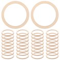 thumbnail image 1 of Viveous 50pcs Wood Rings Circle Wood Pieces Unfinished Wood Chips Wood Discs Beads for DIY Crafts Earring Pendant Connectors Jewelry Making 7. 5CM, 1 of 10