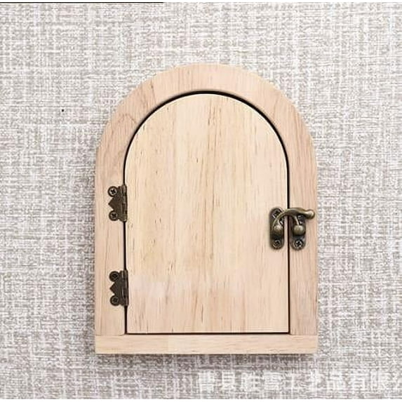 Viveous Baby Proofing Socket Cover For Wall Decoration Wall Mounted Adhesive Switch Cover Miniature Door Shape Outlet Cover Easy Adhesive Wall Switch Cover Socket Guard