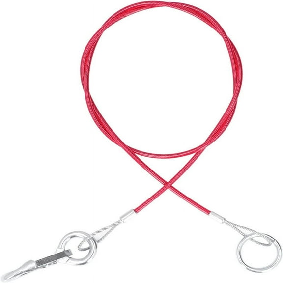 Viveous Breakaway Trailer Cable Trailer Brake Cable RV Carbon Steel Spring Towing Wire Heavy Duty Wire Safety Cables Strap For Towing Trailer