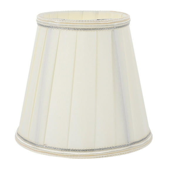 Viveous Cloth Lamp Shade, Desk Lamp Shade Clip On Bulb Replacement Lampshades Chandelier Light Shell Cover for Table Wall Floor Lamp Ceiling Pendant Light Fixture Beige