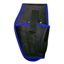 Viveous Electricians Waist Tool Belt Pouch Bag 12V 18V Lithium Drill Carry Case Kit Holder Tool Bag 10A (Blue and Black)