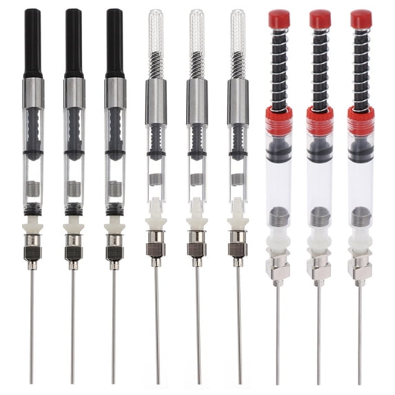 Masteelf 9Pcs Fountain Pen Filler Pen Ink Auxiliary Absorber Ink Pen Syringe Device