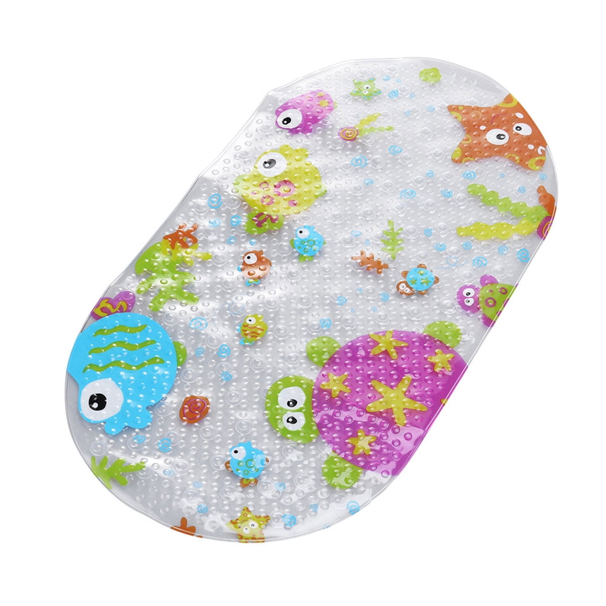 Viveous Non-Slip Baby Bath Mat Cartoon Pattern Bathtub Mat Anti ...