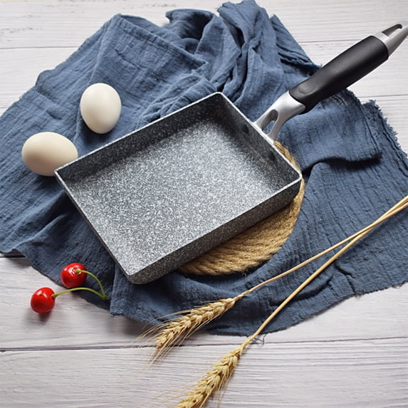 OFFIGAM Nonstick Rectangular Frying Pan with Flat Bottom, Ideal for Cooking Sandwiches, Eggs, Pancakes, and More